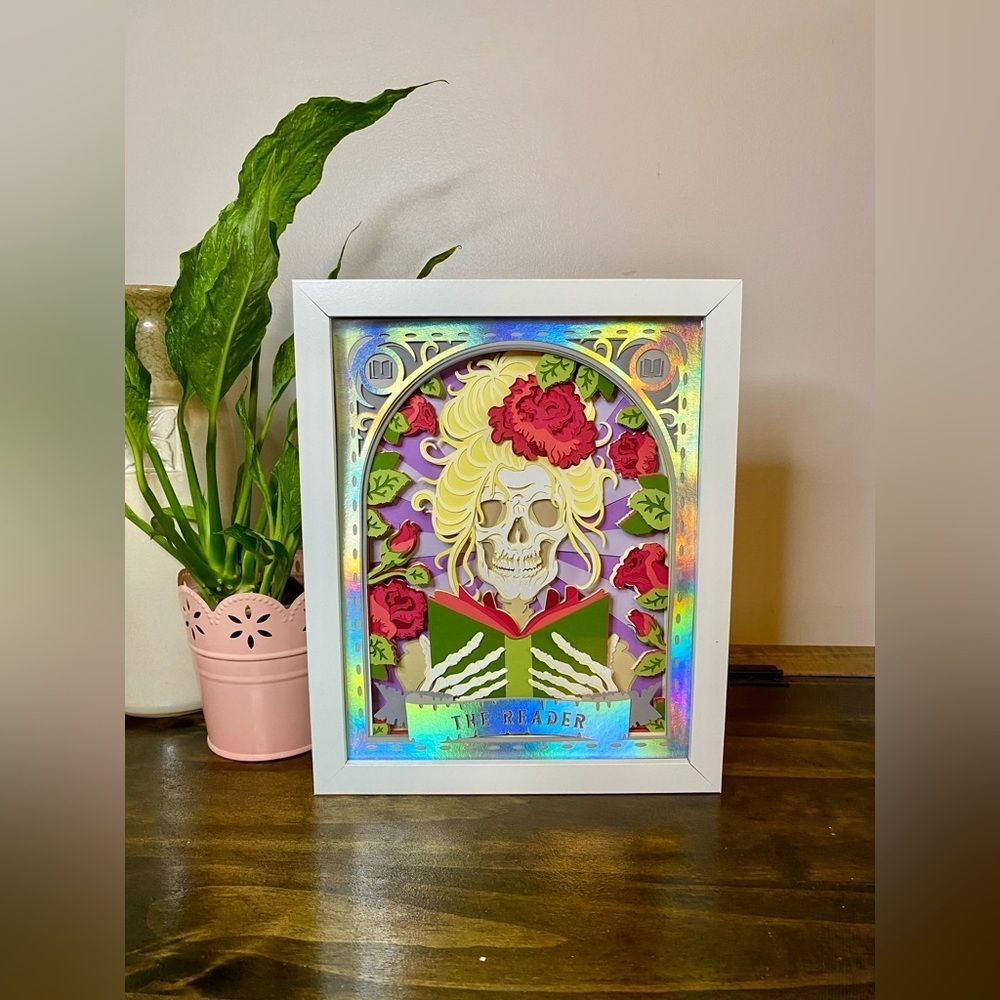 3D The Reader Shadowbox